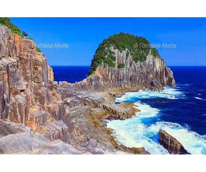 楯ヶ崎　柱状節理の海岸